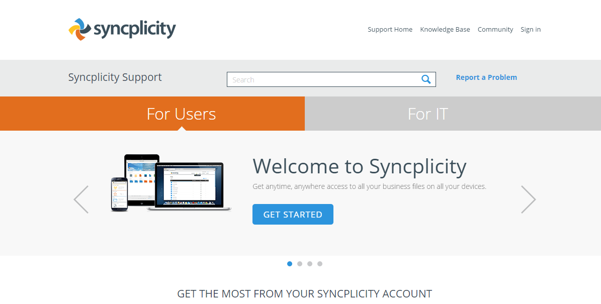 Syncplicity-support-home