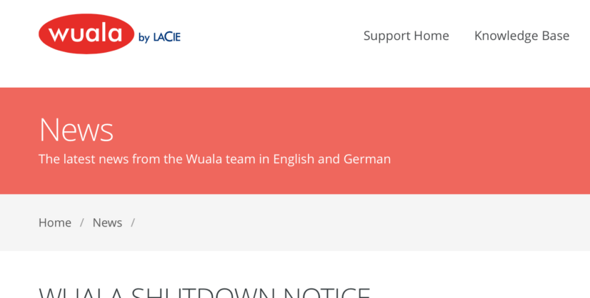 Wuala Follows Cyphertite and Announces Closure