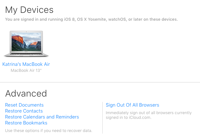 iCloud file recovery