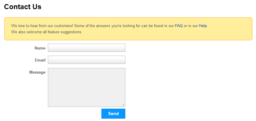 MyOtherDrive customer support form